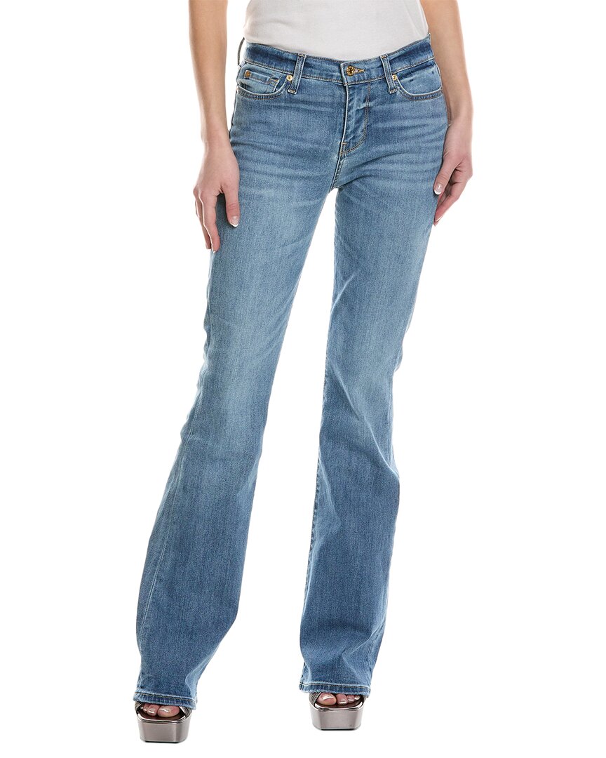 Shop 7 For All Mankind Tribeca Light High-rise Ali Classic Flare Jean In Blue