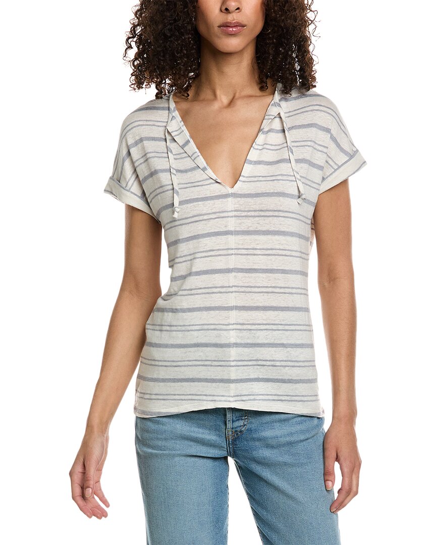 Shop Chaser Jersey Oversized Drop-shoulder Linen-blend Top