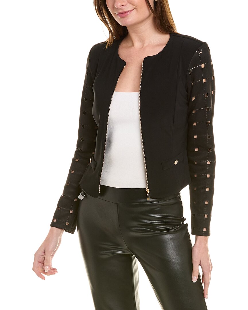 Joseph Ribkoff Zipper Jacket In Black