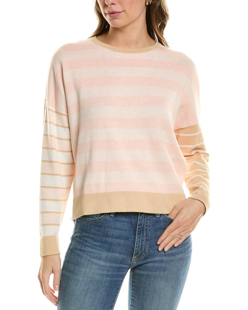 Wispr Chi-chi Victory Silk-blend Sweater In Pink