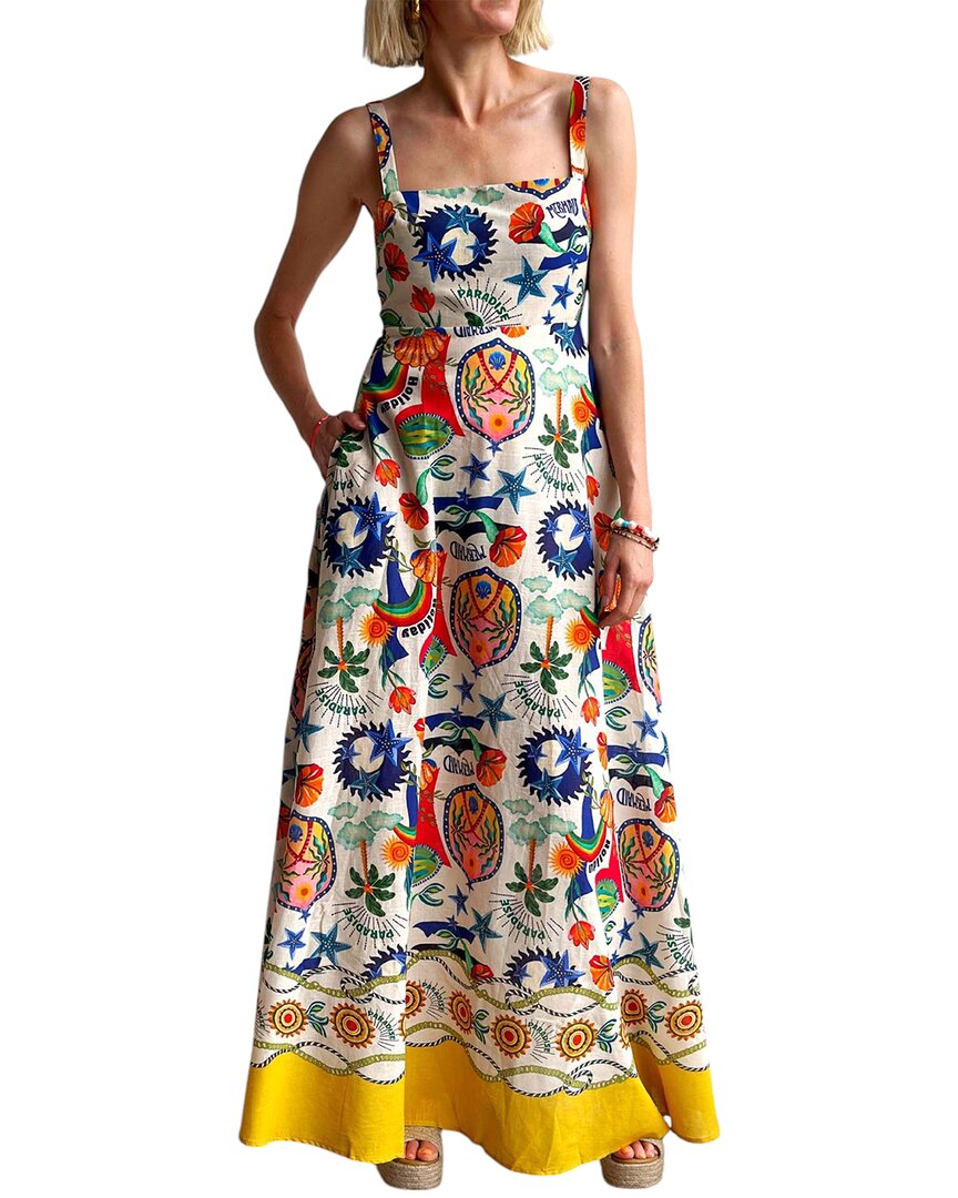 Amina Glam Linen-blend Dress