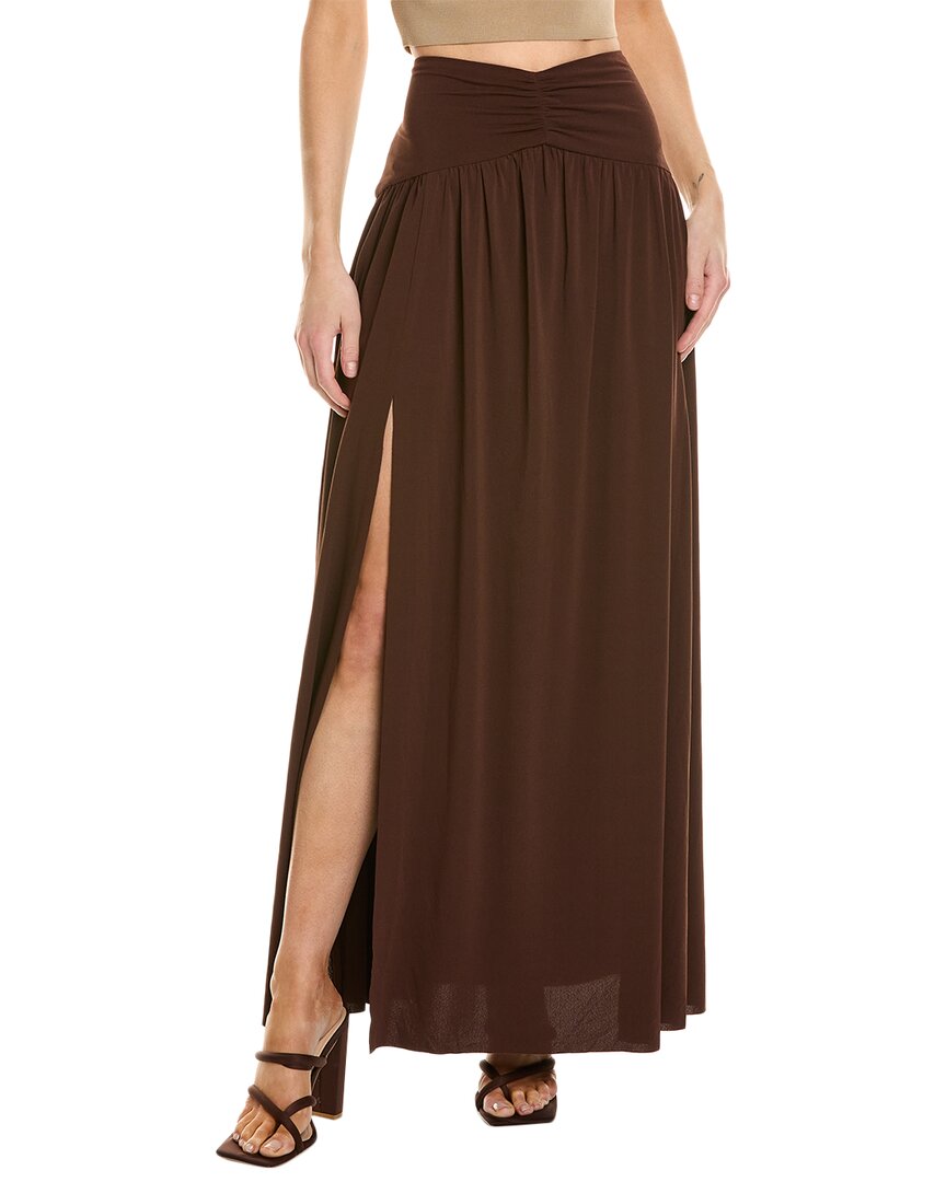 Shop Bec & Bridge Myla Maxi Skirt In Brown