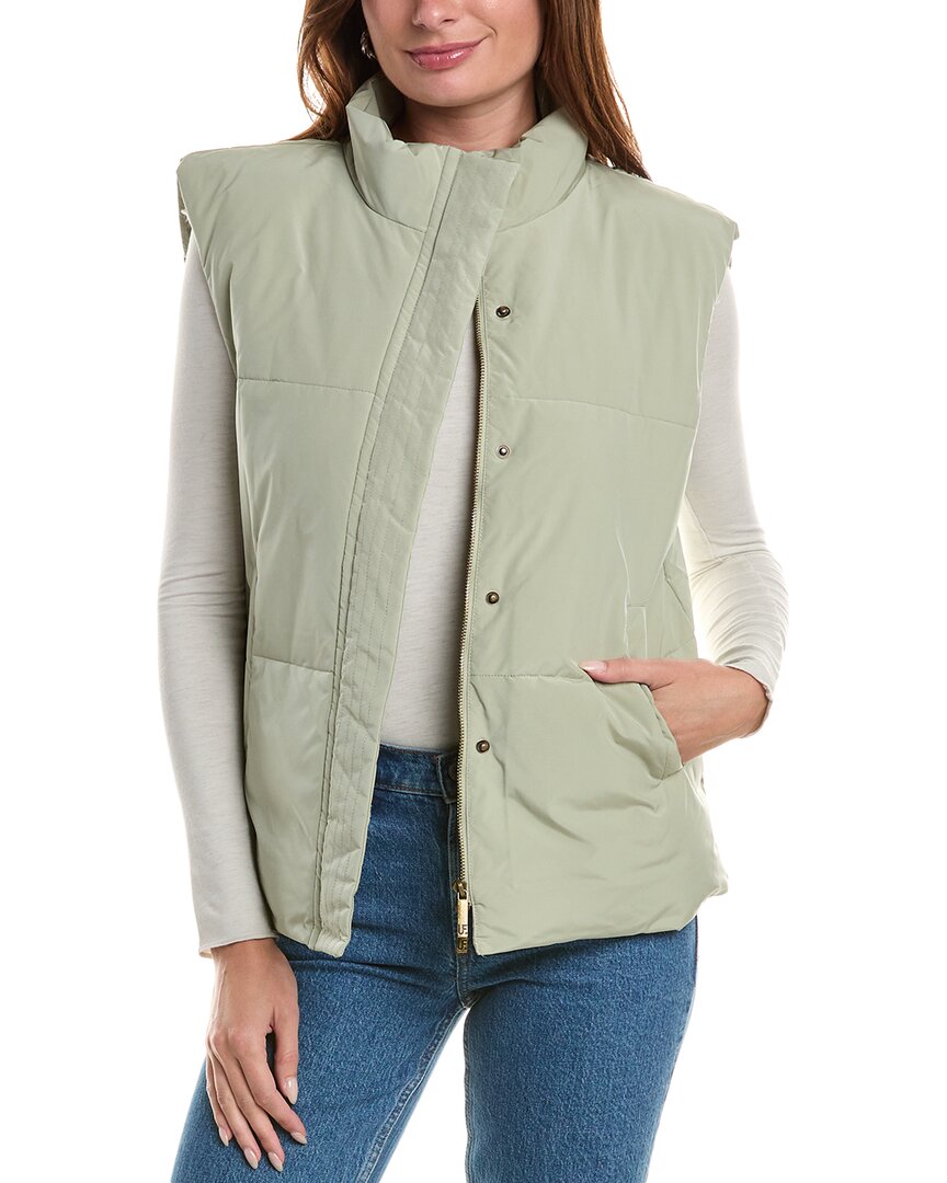 Unreal Fur Undercover Vest In Green