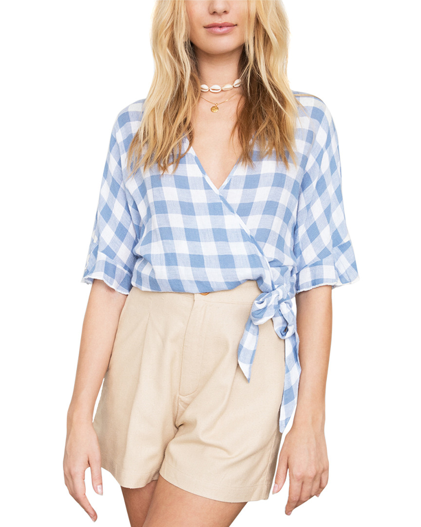 Image of Rails Athena Linen-Blend Top