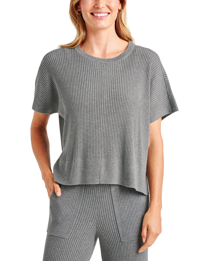 Splendid Georgie Short Sleeve Rib Sweater