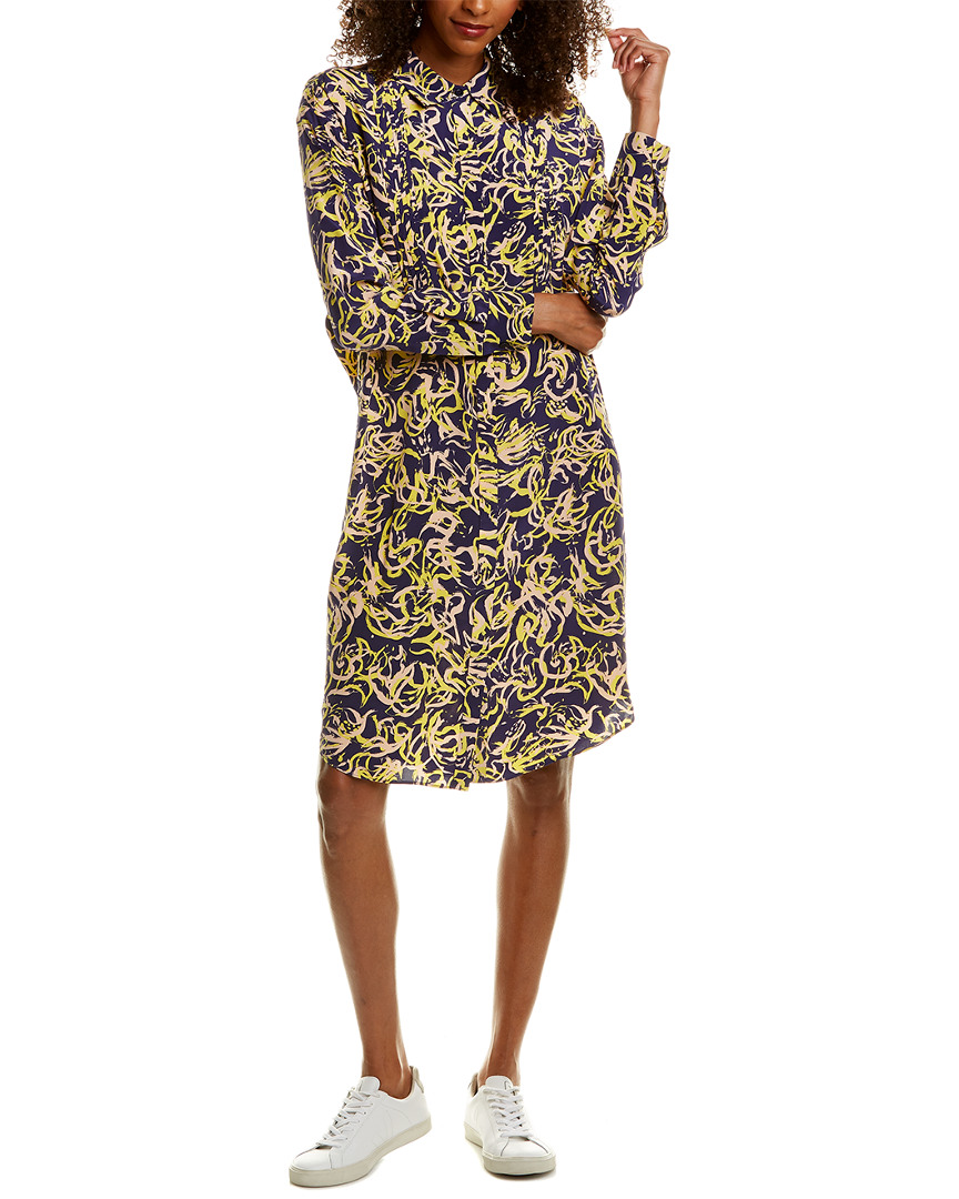Image of Diane von Furstenberg Aliana Silk Shirtdress
