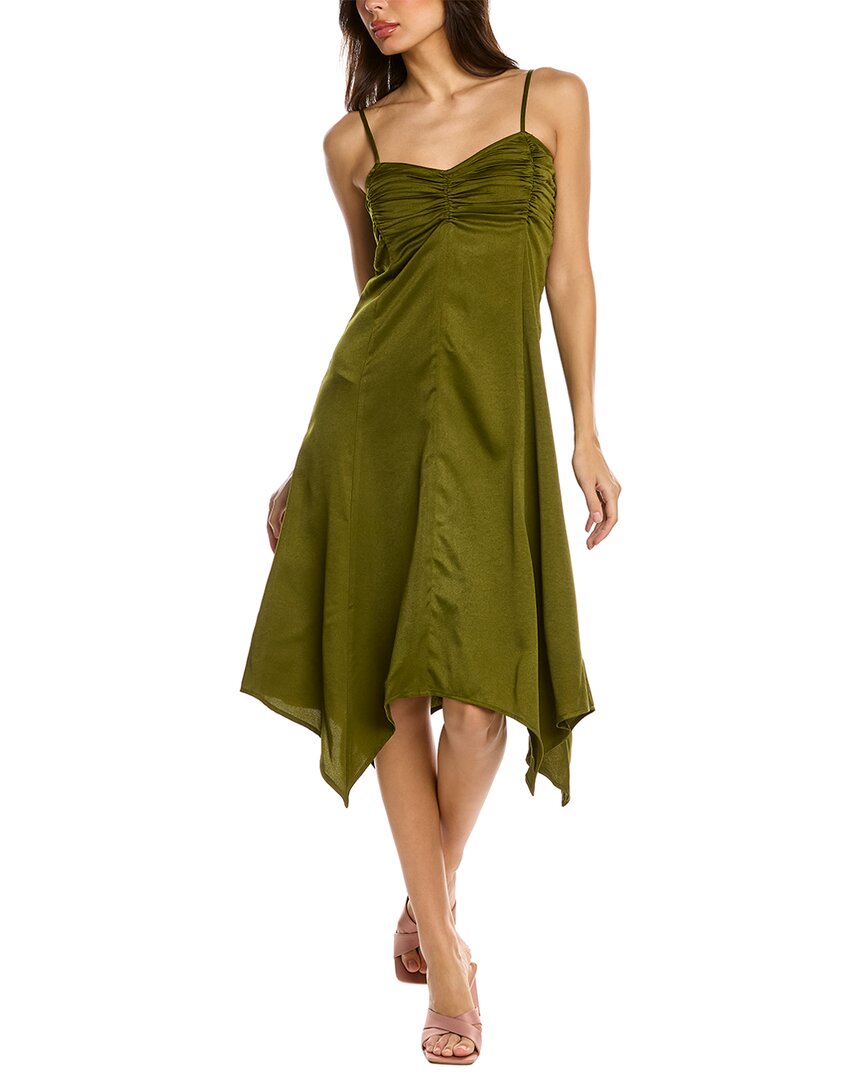 slim fit dress slacks Mock Neck Drape Gown  BCBGMAXAZRIA
