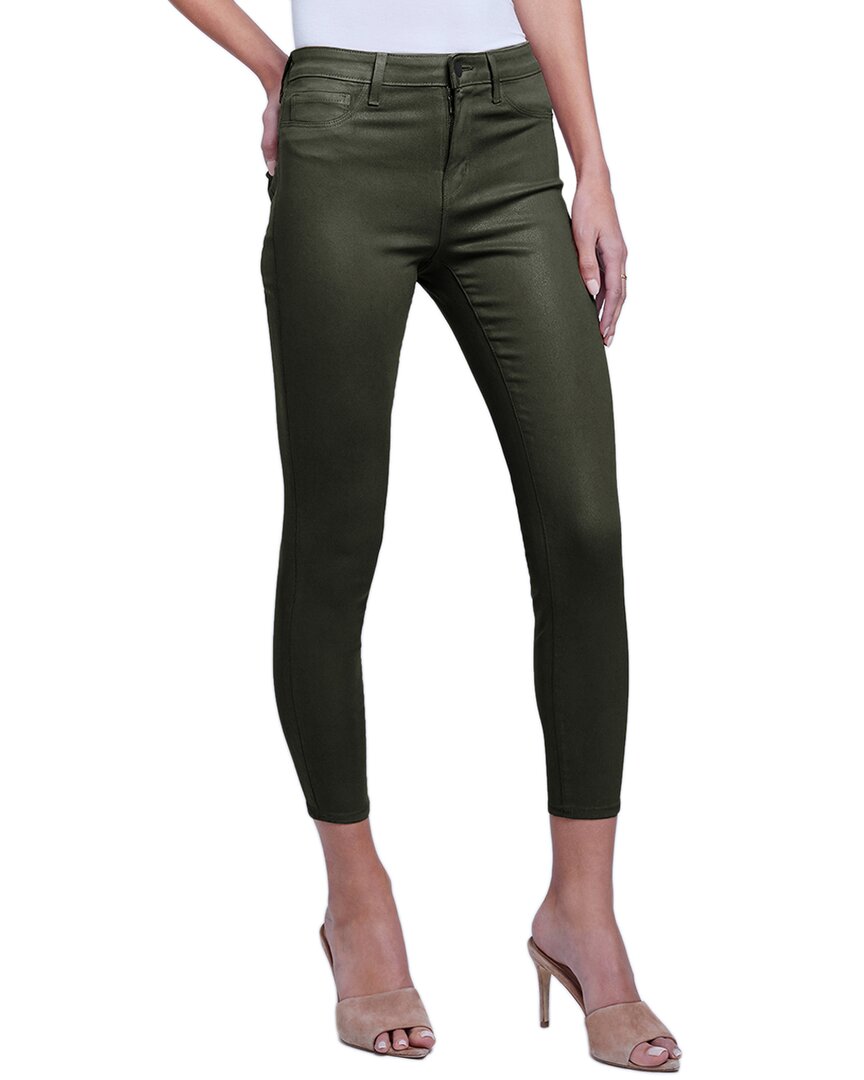 L Agence L'agence Margot Army Coated High-rise Skinny Jean