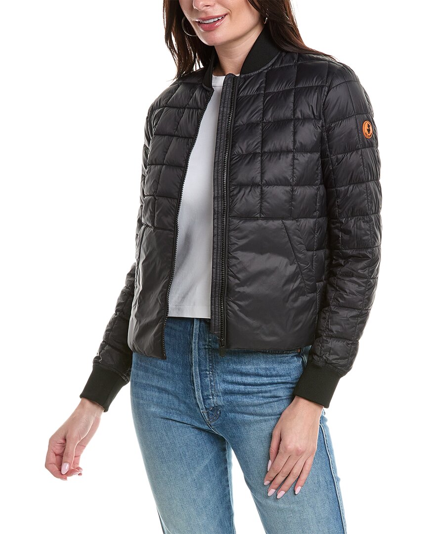 Save The Duck Ede Short Quilt Jacket In Black
