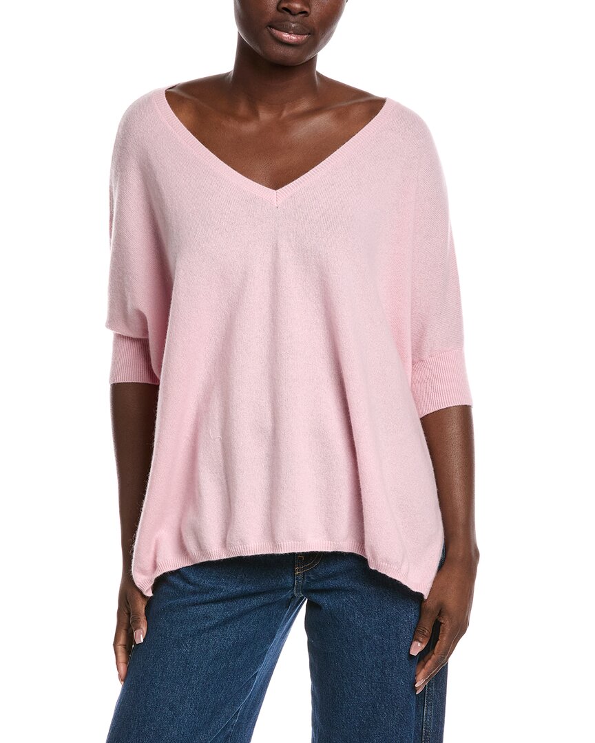 Minnie Rose Pow Pow Cashmere Sweater In Pink