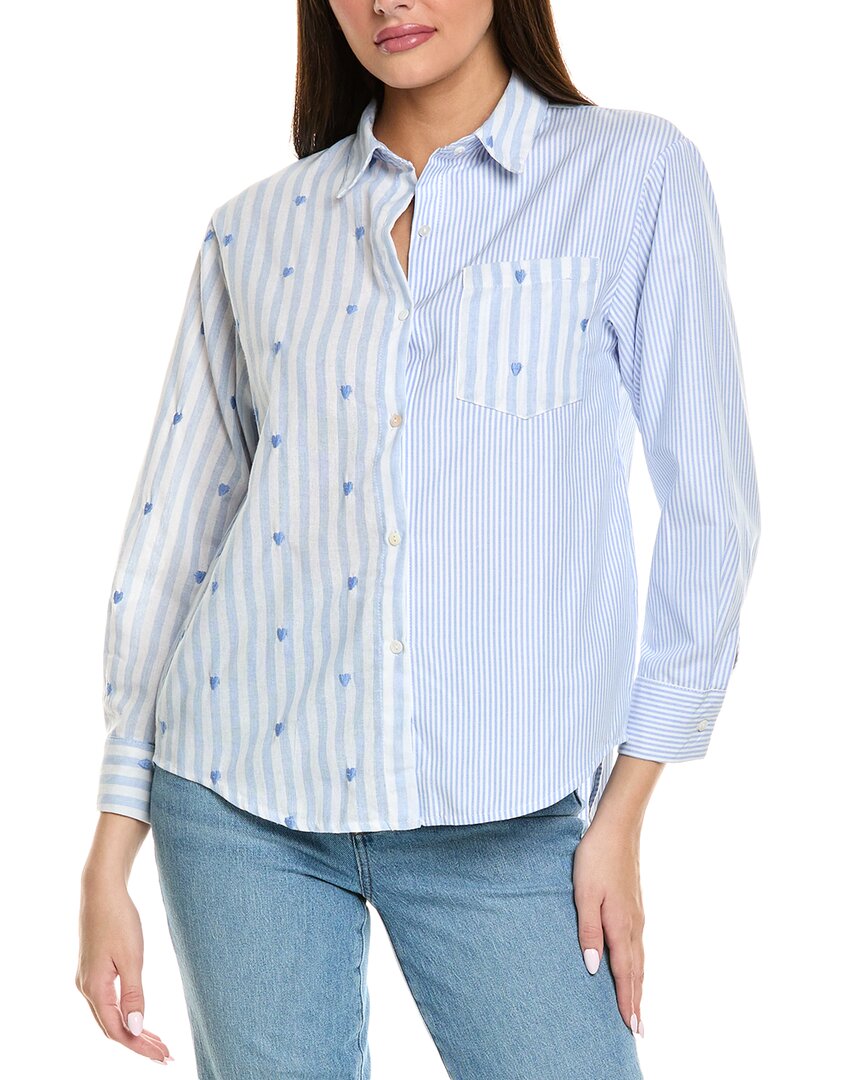 Anna Kay Whiskey Blouse In Blue