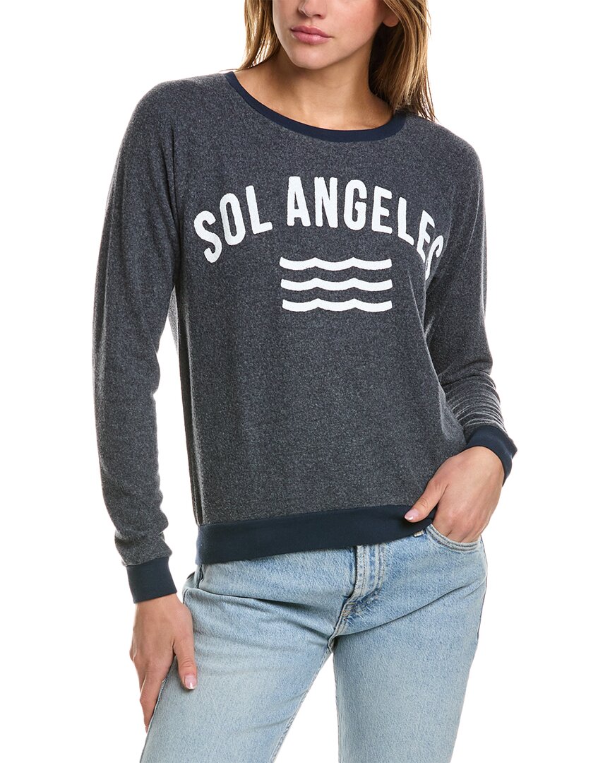 Sol Angeles New Arc Pullover In Blue