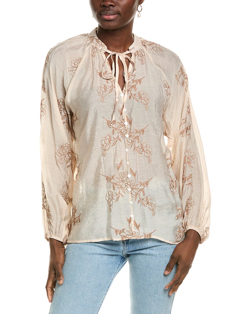 Shop Anna Kay Peter Pan Blouse In White