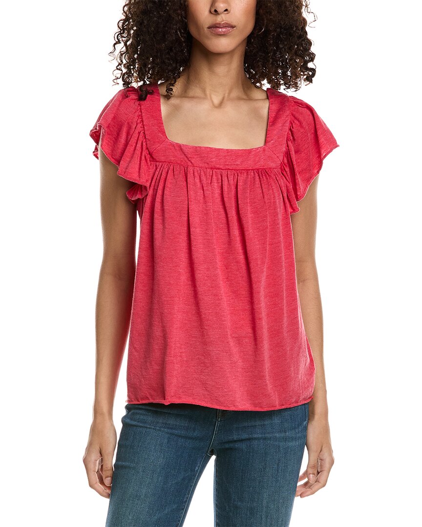 Chaser Flouncy Top In Red