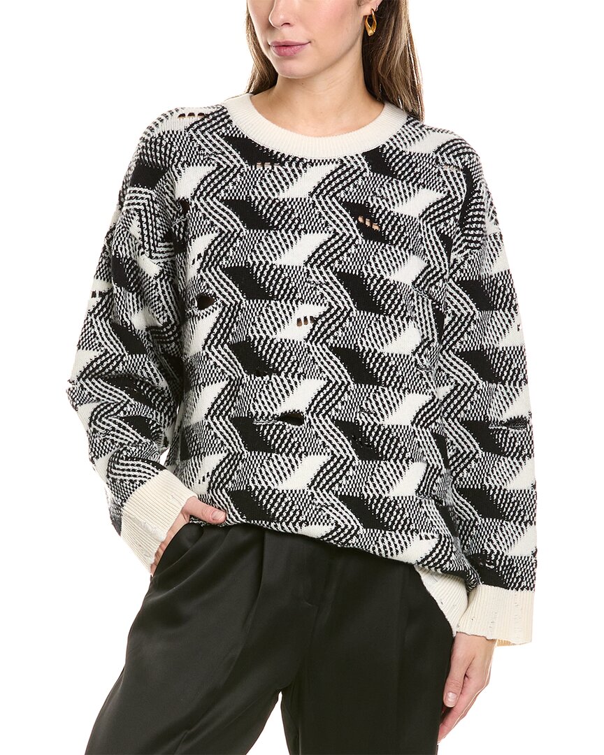 Shop Missoni Wool-blend Sweater In White