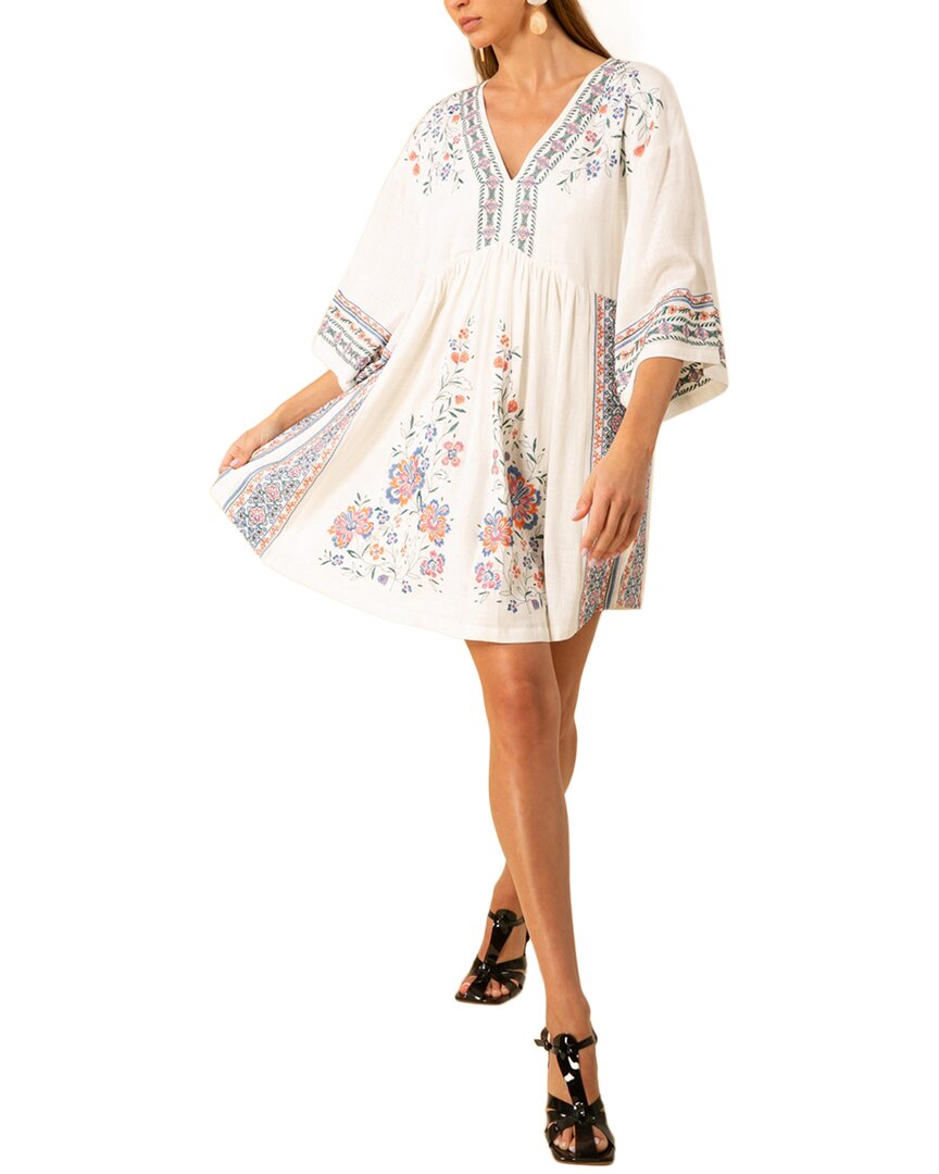 Hale Bob Camryn Linen-blend Dress In White