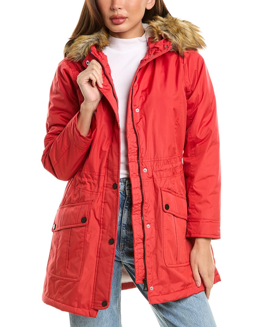 Shop Urban Republic Heavyweight Micro-tech Anorak In Red