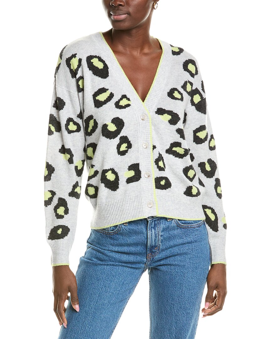 Brodie Cashmere Wool & Cashmere-blend Intarsia Leopard Cardigan