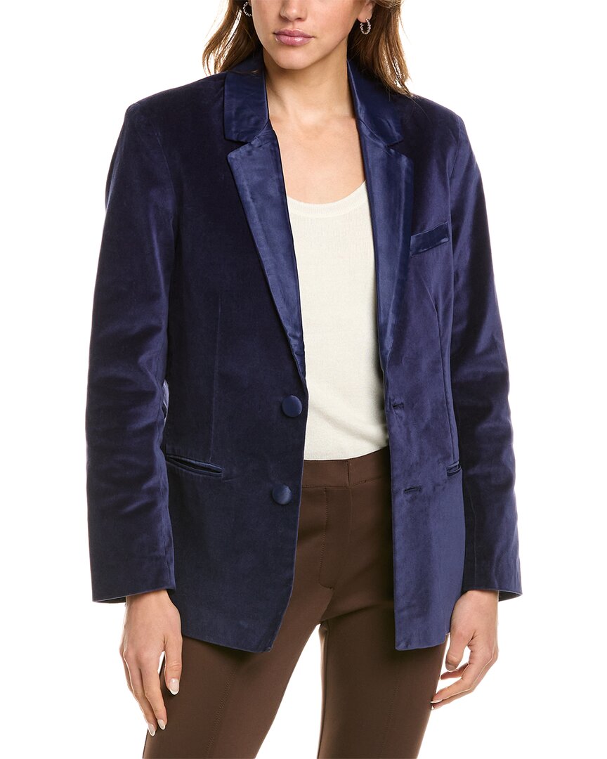 FRANCES VALENTINE FRANCES VALENTINE VELVET TUXEDO JACKET 