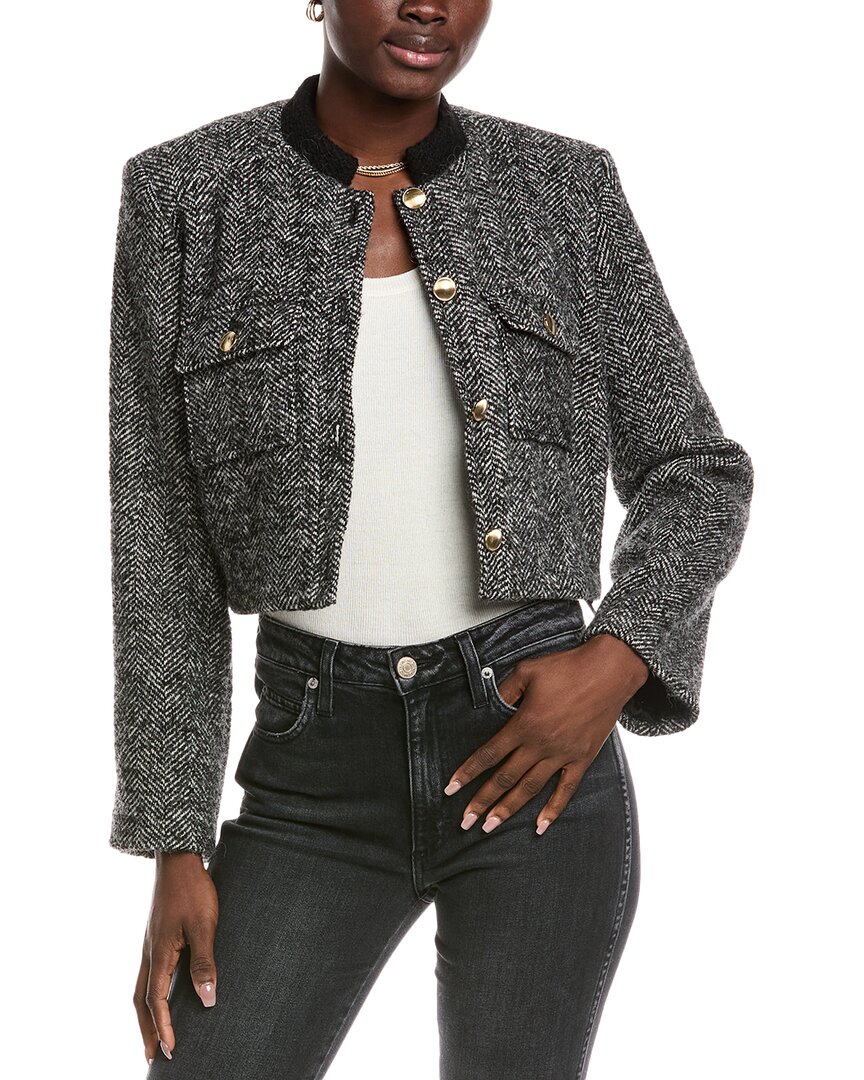 Ba&sh Talya Coat In Gray