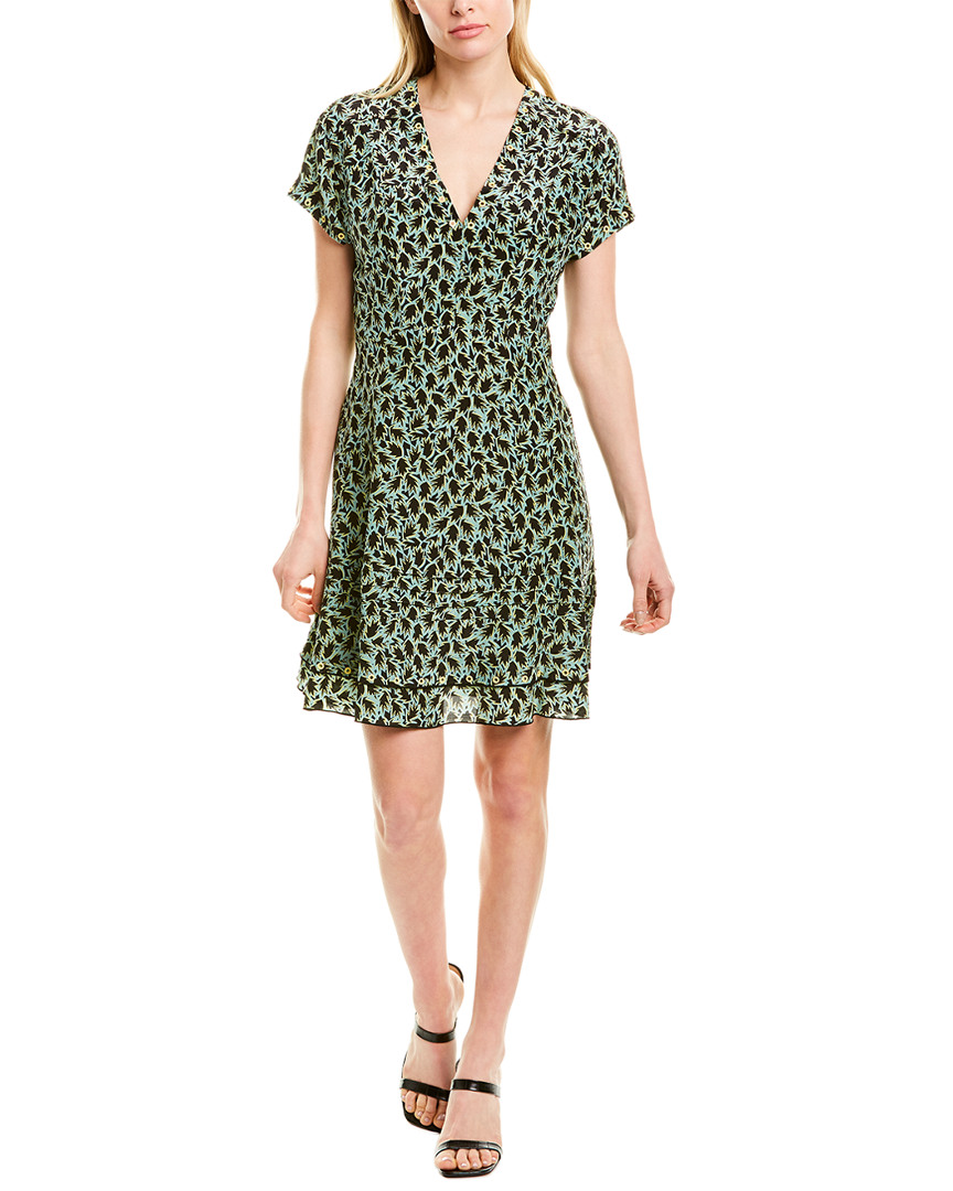 Image of Derek Lam  Crosby Grommet Silk-Blend A-Line Dress