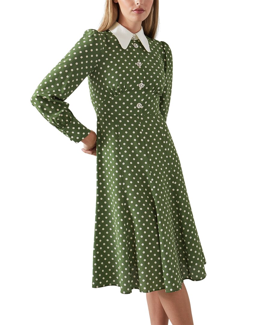Lk Bennett Mathilde Dress In Green
