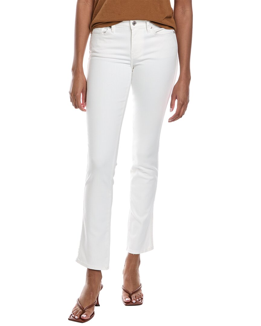 Shop 7 For All Mankind Kimmie White Form Fitted Straight Leg Jean