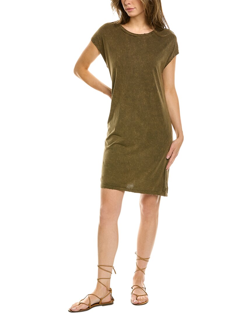Project Social T Wave Washed Mini Dress In Green