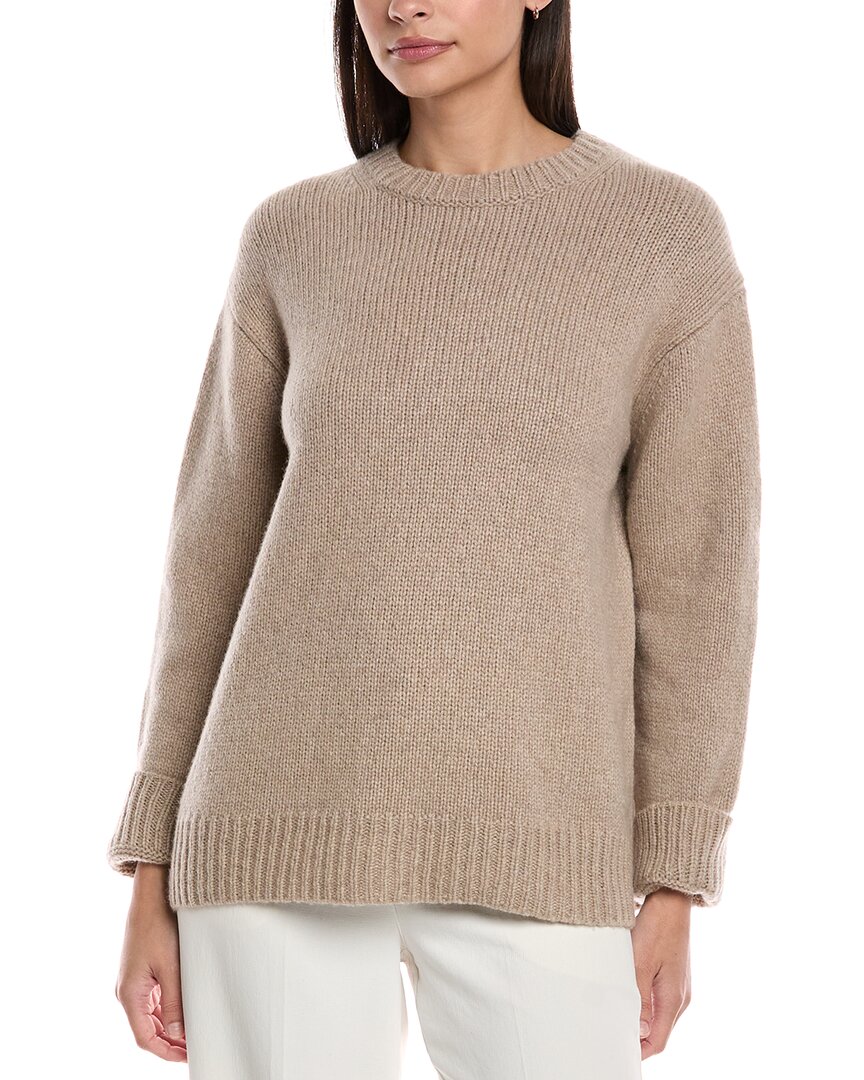 Lafayette 148 Reclaimed Cashmere & Wool-blend Sweater In Gray