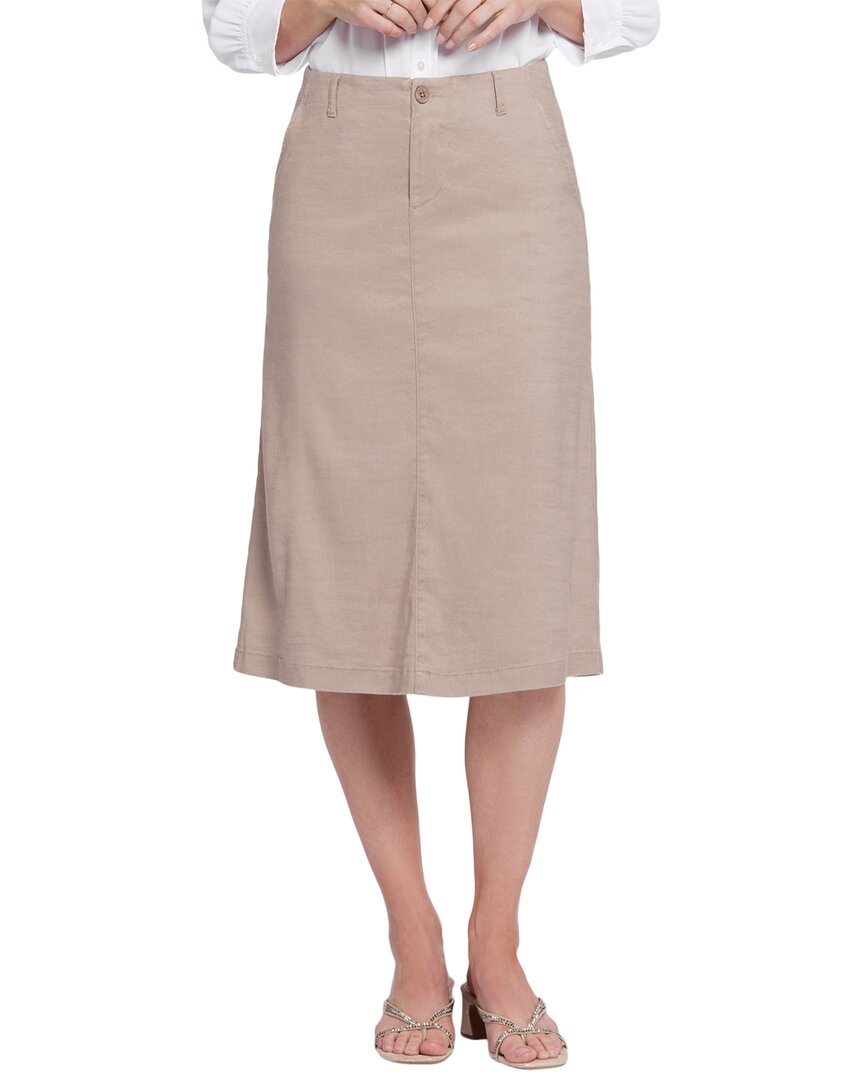 Nydj Marilyn Linen Blend A-line Skirt