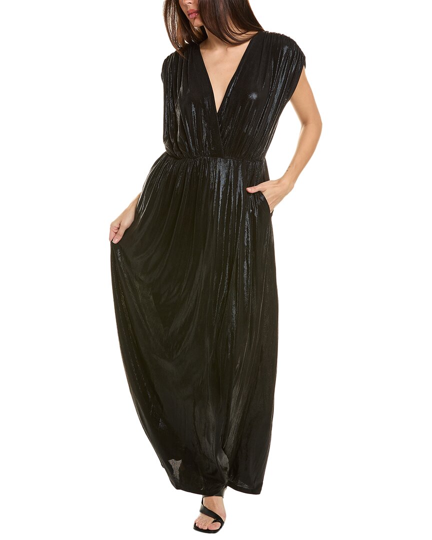 Shop Elan Slit Maxi Dress In Black