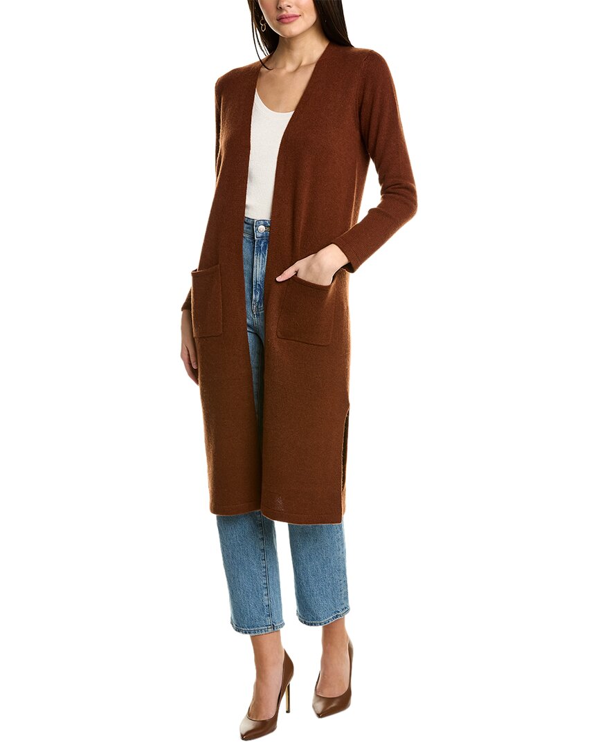 Magaschoni Two-pocket Cashmere Duster In Brown