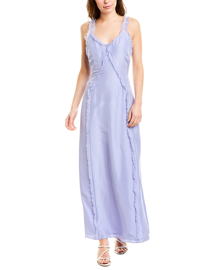 Image of Jason Wu Ruffle Silk Maxi Dress