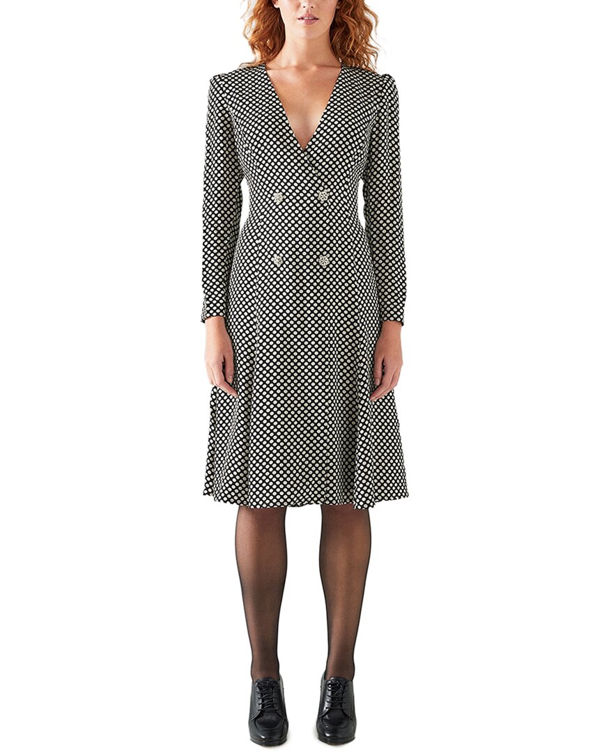 Lk Bennett Edel Midi Dress In Black