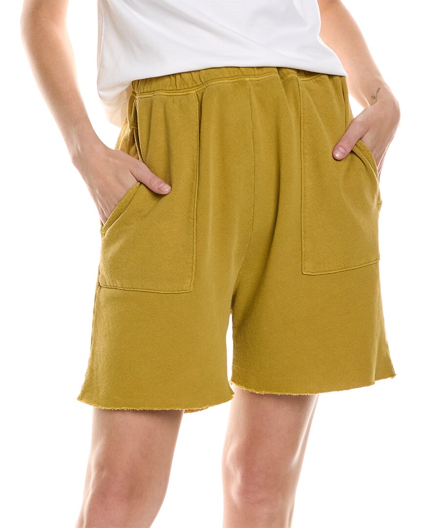 The Great The Patch Pocket Sweatshort In Yellow