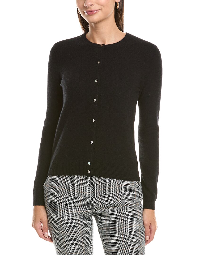 Incashmere Cashmere Cardigan In Black