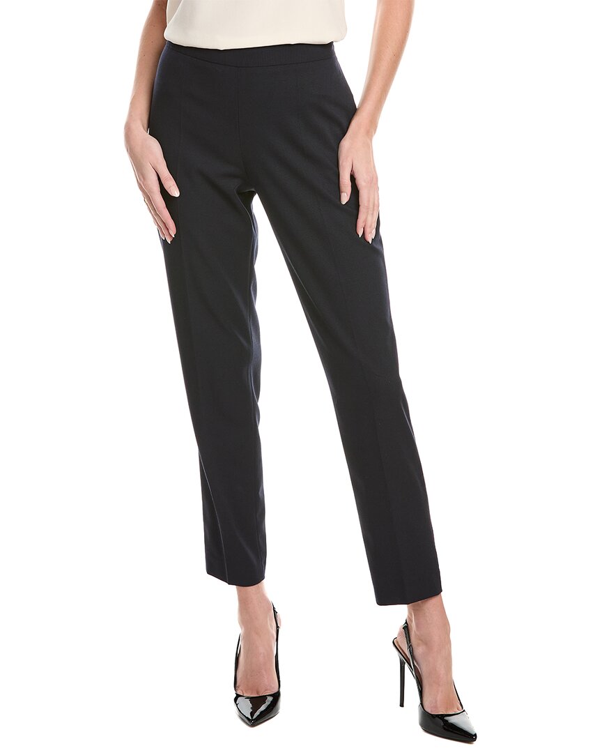 Hugo Boss Tiluna Wool-blend Pant In Blue
