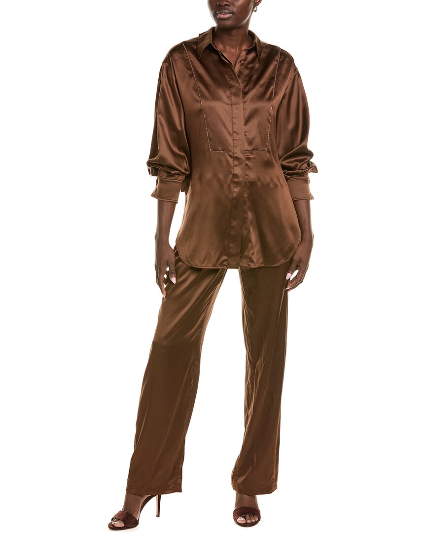 Brunello Cucinelli Leather Pant