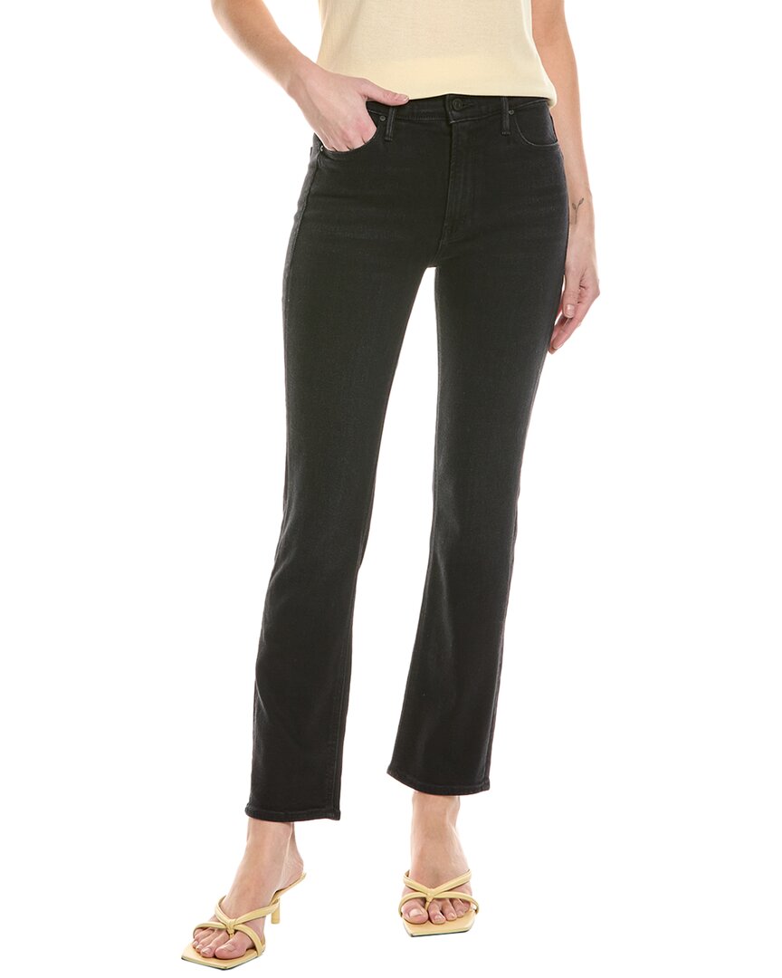 Mother The Mid-rise Dazzler Ankle Deep End Crop Jean In Black