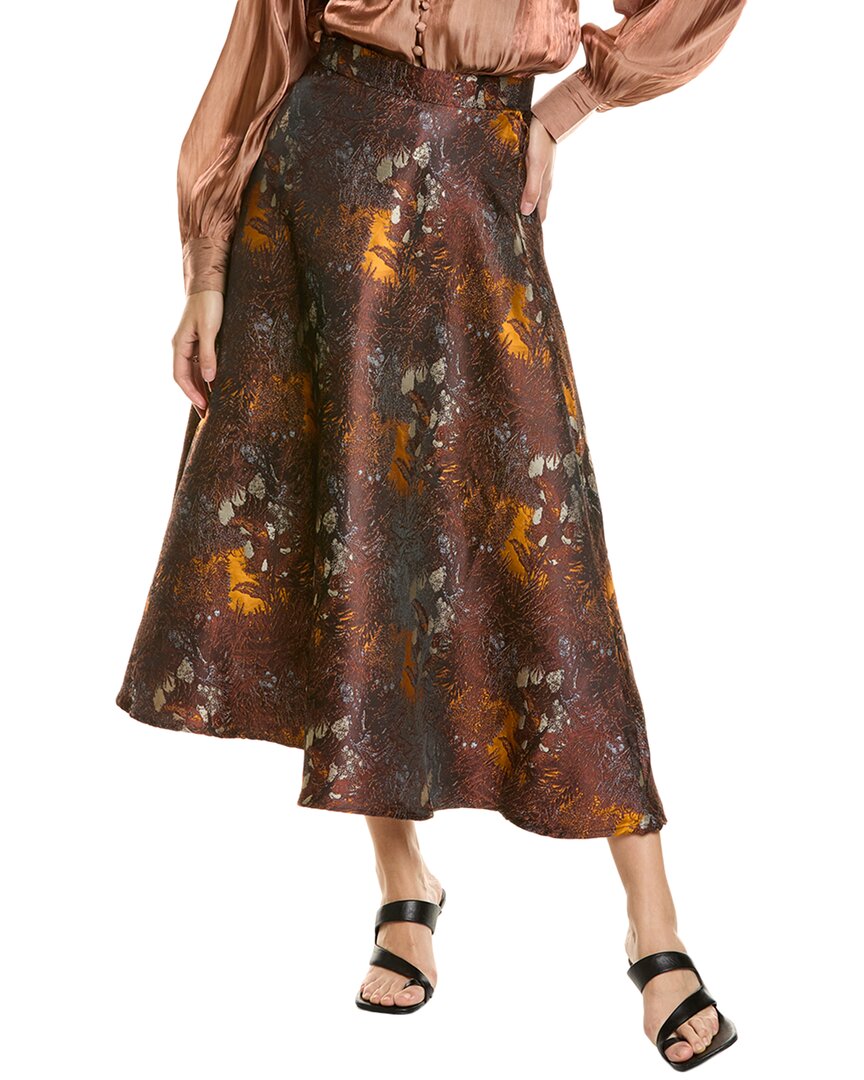 Shop Beulah A-line Skirt In Red