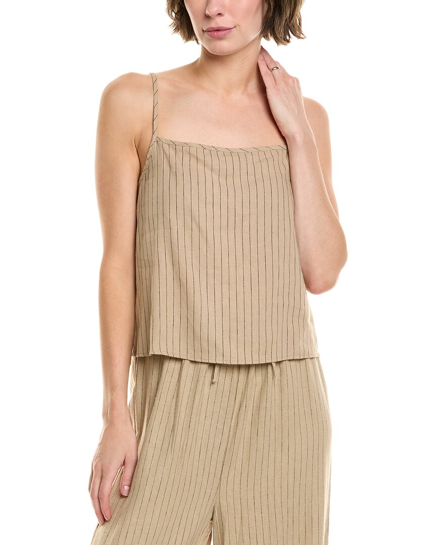 Weworewhat Linen-blend Cami Shirt