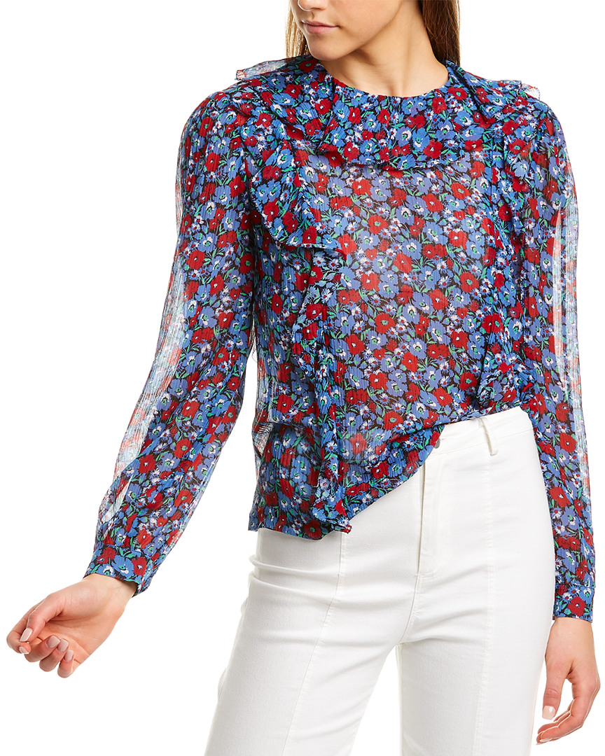Image of Robert Rodriguez Juliette Silk-Blend Top