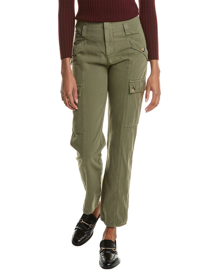 Ba&sh Cary Straight-leg Trousers In Green