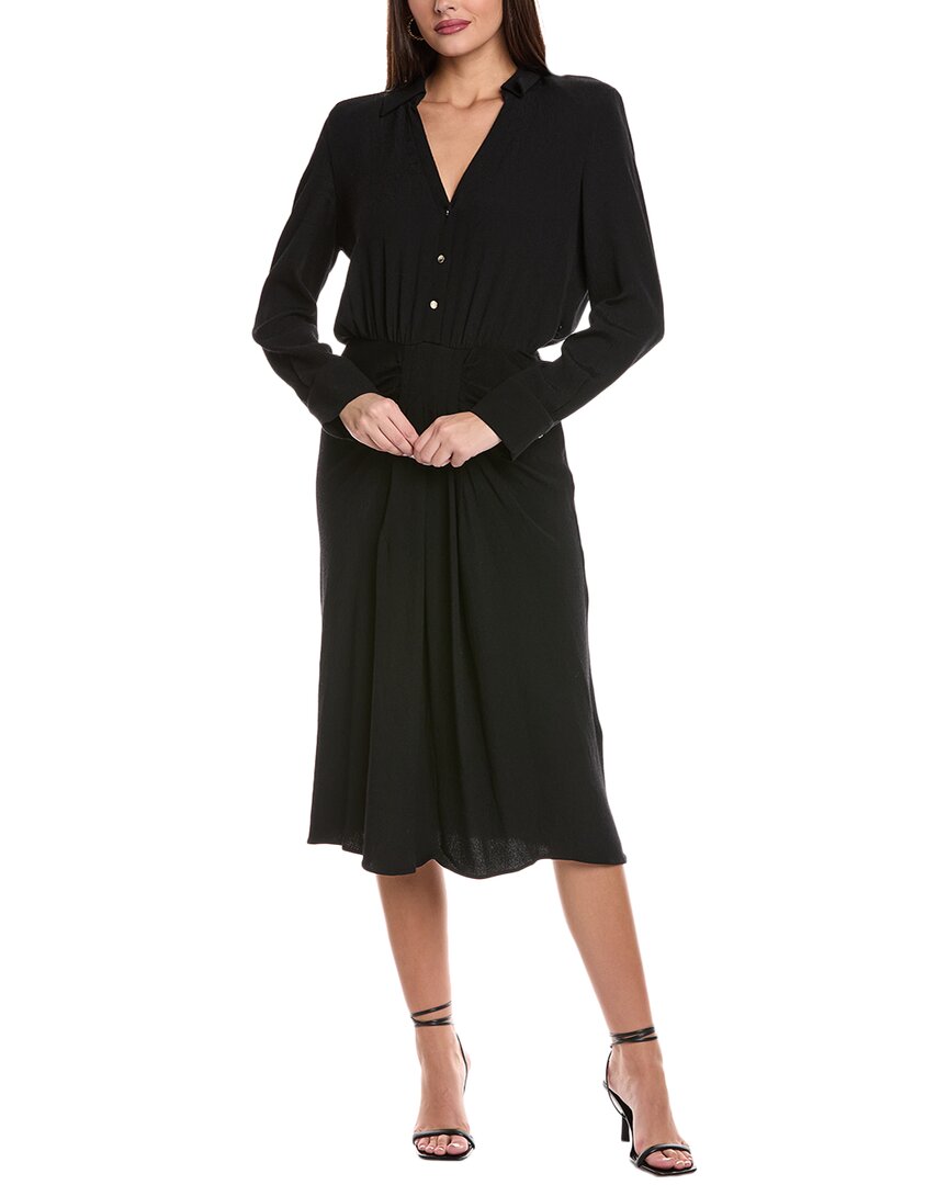 Ba&sh Uria Midi Dress In Black