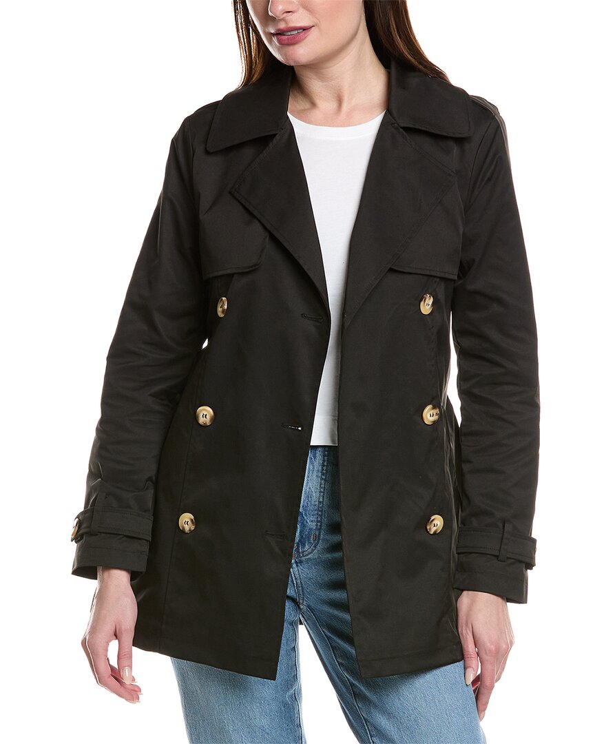 Noize Amira Trenchcoat In Black
