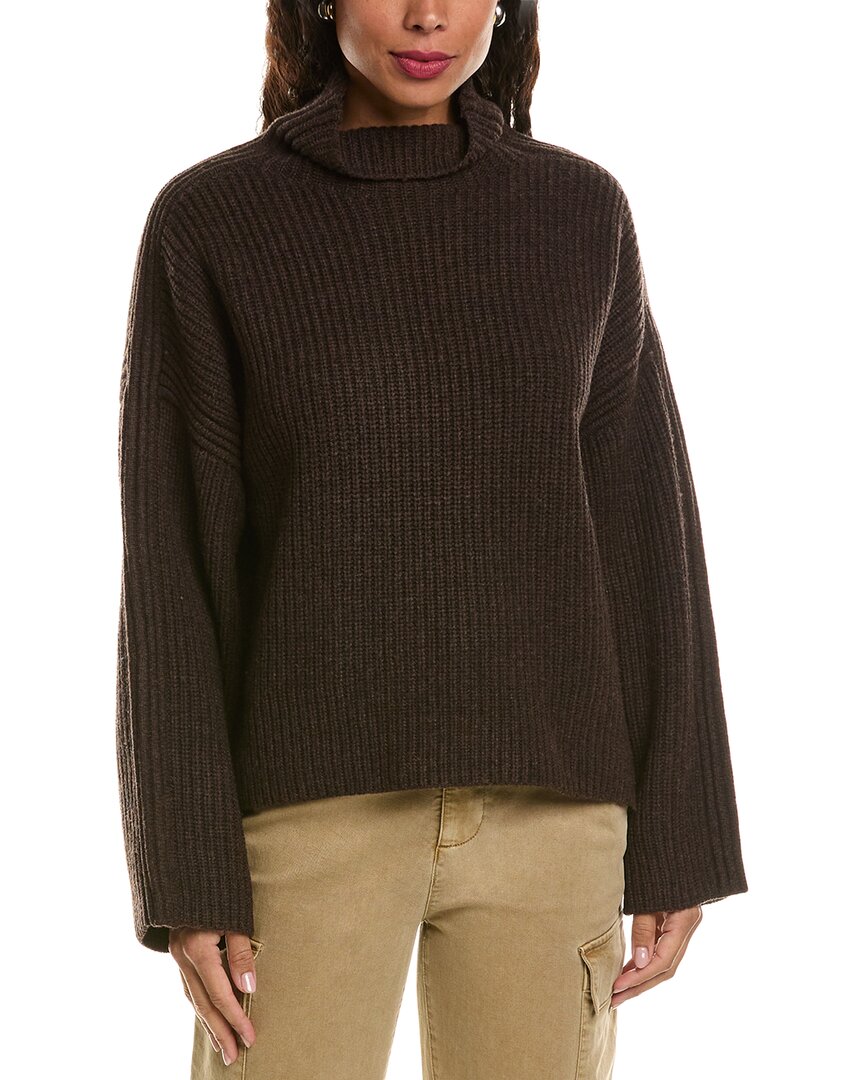 Rag & Bone Connie Ribbed Turtleneck Sweater In Brown