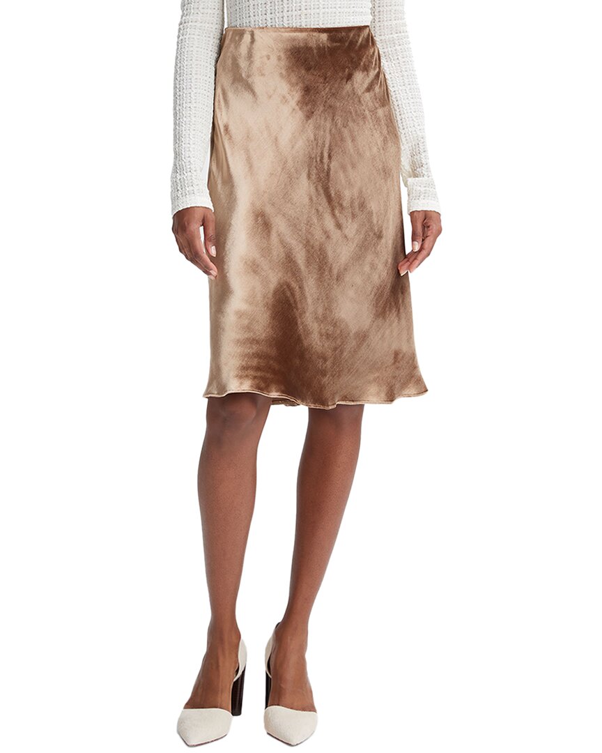 Shop Vince Velvet Short Silk-blend Slip Skirt