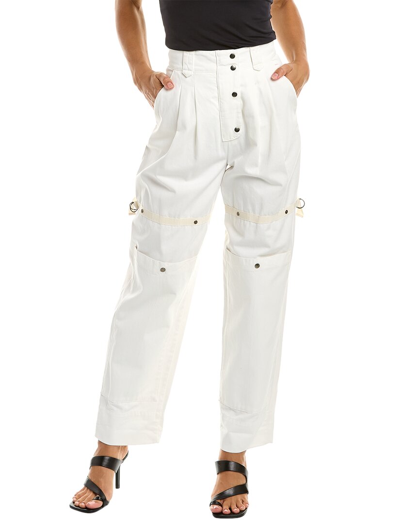 Shop Etro Trouser In White