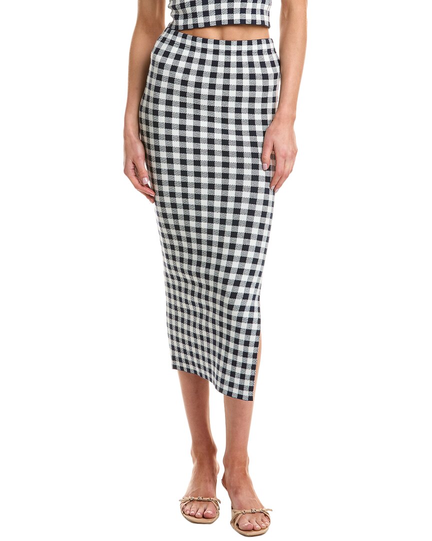 Kule The Dee Skirt In Navy/white In White