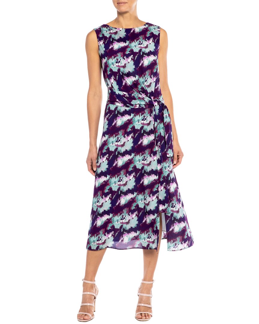 Shop Santorelli Dori Silk-blend A-line Dress